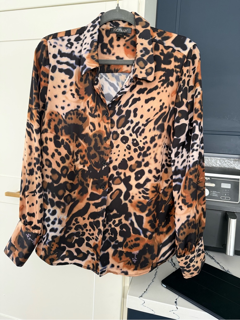 Renuar Women's Multi-Tone Leopard Print Button-Down Shirt